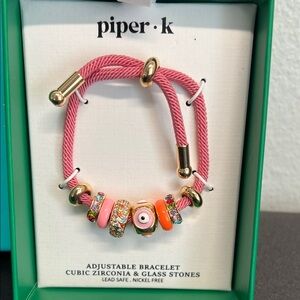 Piper K | Pink Gem Bracelet